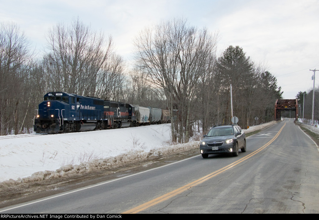 PORU 502 Approaches Rt. 106 After Crossiig the Dead River